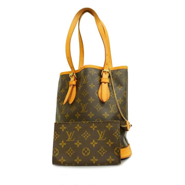 LOUIS VUITTON Tote Bag Monogram Petit Baguette M42238 Brown Ladies