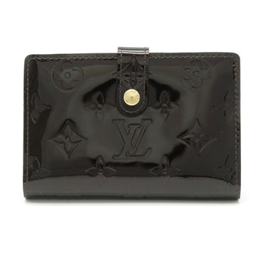 Louis Vuitton Monogram Verni Portofeuil Vienova Gamaguchi Purse Enamel Amarant M93521