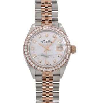 ROLEX Lady Datejust 28 279381RBR Random White Shell x 10P Diamond Ladies Watch