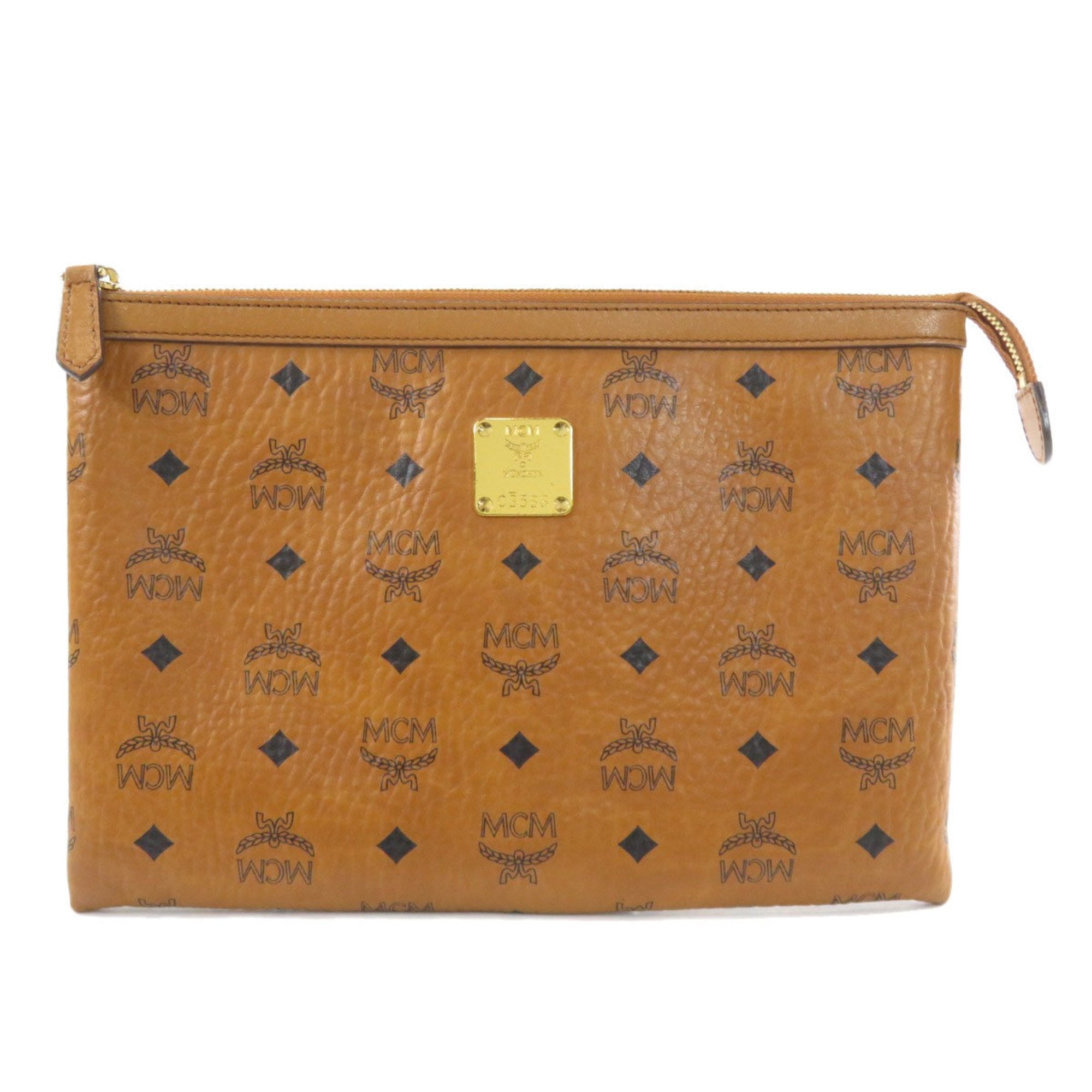 MCM Clutch Bag Print Second PVC Unisex