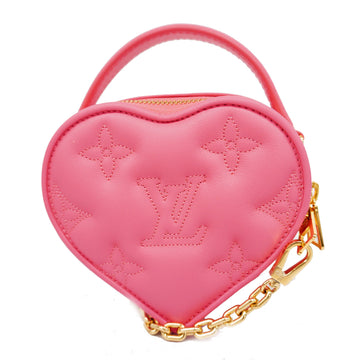 LOUIS VUITTONAuth  Bubble Glam Pop My Heart Pouch Dragon Fruit M81893