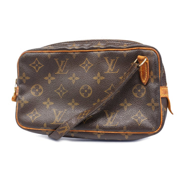 LOUIS VUITTONAuth  Monogram Pochette Marley Bandolier M51828