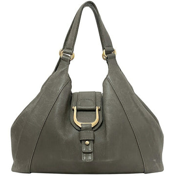 GUCCI Tote Bag Gray Abbey 268747 Leather  Handbag Ladies