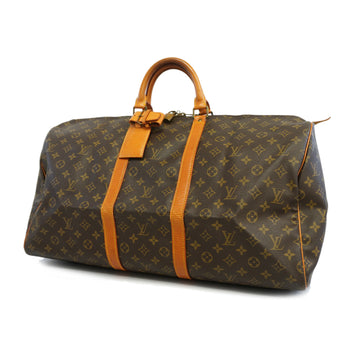 LOUIS VUITTONAuth  Monogram Keepol 55 M41424 Men,Women,Unisex Boston Bag