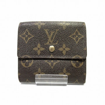 LOUIS VUITTON Monogram Portomone Bie Cult Credit M61652 3-fold Wallet Women's