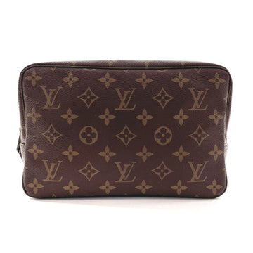 LOUIS VUITTON True Toilet 23 M47524 Pouch Monogram Canvas Brown Men's Women's