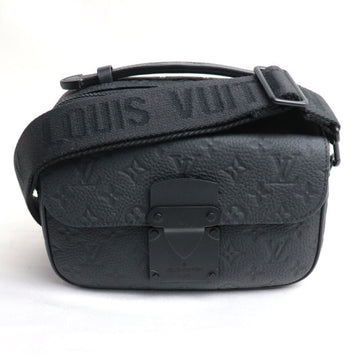 LOUIS VUITTON S Rock Messenger 2Way Shoulder Bag Monogram Embossed Black M58489