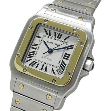 CARTIER Watch Men's Santos Galbe XL Date Automatic Winding AT Stainless Steel SS Gold YG W20099C4 Combination Polished