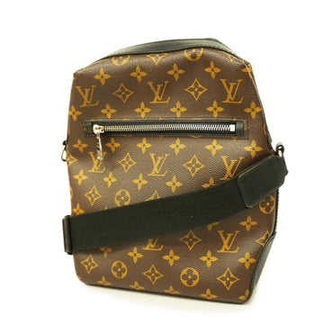 LOUIS VUITTON Shoulder Bag Monogram Macassar Torres PM M40635 Brown Black Men's