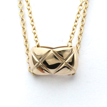 CHANEL Coco Crush Necklace Pink Gold [18K] No Stone Men,Women Fashion Necklace [Pink Gold]