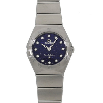 OMEGA Constellation Quartz 25MM 131.10.25.60.53.001 Blue Aventurine x 12P Diamond Women's Watch