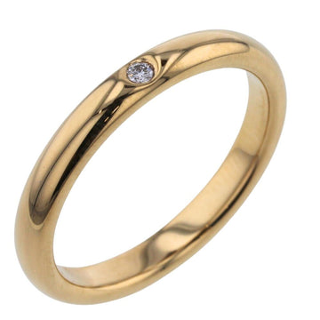 TIFFANY Ring Stacking Band 1P Width approx. 2.8mm K18 Yellow Gold Diamond No. 13 Women's &Co.