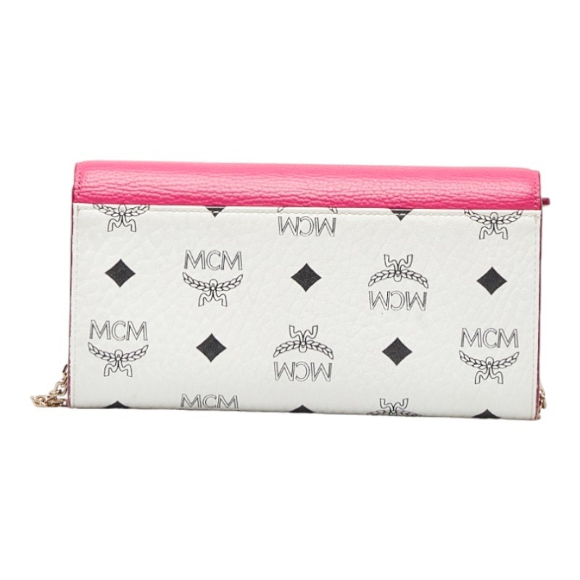 Mcm white discount wallet