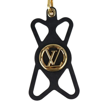 LOUIS VUITTON Phone Holder Louise Other Accessories M68382 Monogram Canvas Silicon Brown Black Gold Hardware Circle Logo Neck Strap Smartphone