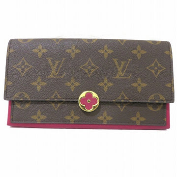 Louis Vuitton Monogram Women's Monogram Long Wallet (bi-fold) Brown