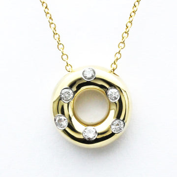 TIFFANY Dots Circle Diamond Platinum,Yellow Gold [18K] Diamond Women,Men Fashion Pendant Necklace [Gold]