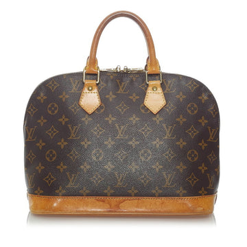 Louis Vuitton Monogram Alma Handbag M53151 Brown PVC Leather Ladies LOUIS VUITTON