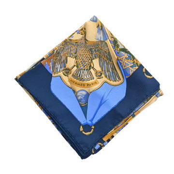 HERMES Silk Carre 90 Sun Scarf - Blue Yellow