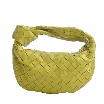 BOTTEGA VENETA Intrecciato Leather Jodie Handbag Green Women's