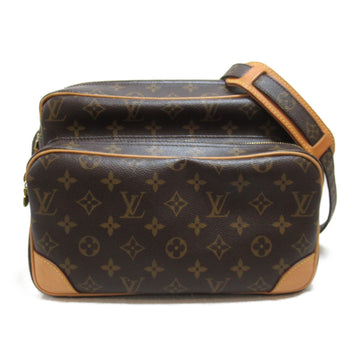 LOUIS VUITTON Nile Shoulder Bag Brown Monogram PVC coated canvas M45244