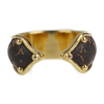 LOUIS VUITTON Berg Monogram Sweet Dream Ring M69607 Notation Size M Canvas Metal Brown Gold