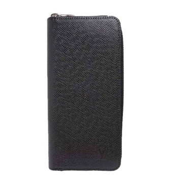 LOUIS VUITTON Round Zipper Taiga Zippy Wallet Vertical M30503  Noir Long LV