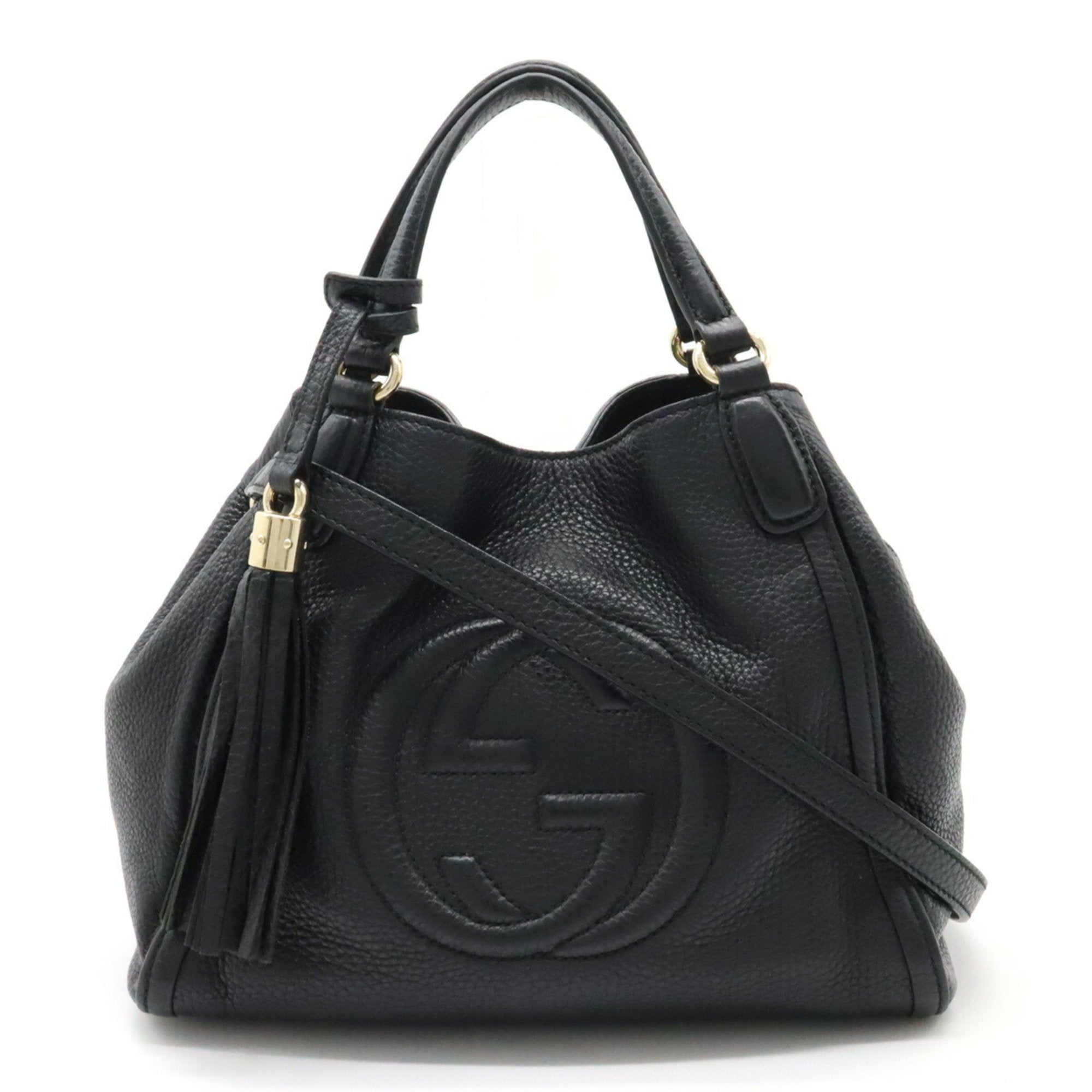 Gucci soho discount shoulder bag black