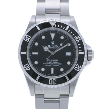 Rolex Seedweller 16600 men's SS watch self-winding black dial
