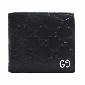 GUCCI signature leather coin bi-fold wallet 473922 black