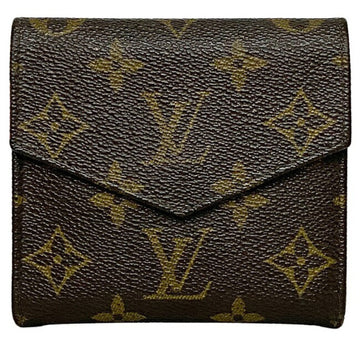 LOUIS VUITTON Wallet Porto Monevier Brown Monogram M61652 W AN0931  Double Women's Men's Unisex