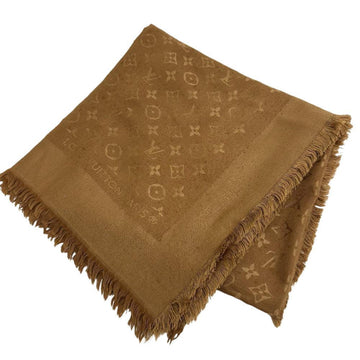 LOUIS VUITTON Monogram Shawl Gold Ladies