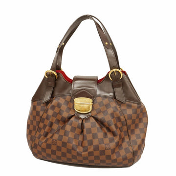 LOUIS VUITTON Shoulder Bag Damier Sistina GM N41540 Ebene Ladies