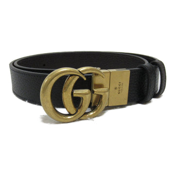 GUCCI Reversible belt double G buckle Black leather 643847CAO2T106285