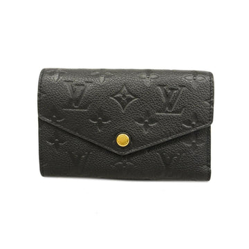 LOUIS VUITTON Trifold Wallet Monogram Empreinte Portefeuille Curieuse M60539 Noir Ladies