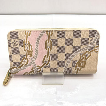 LOUIS VUITTON Damier Azur Zippy Wallet N40480