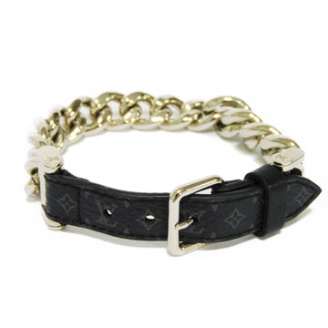 LOUIS VUITTON Bracelet Chain Monogram Eclipse Noir M64225 Men's Accessories Jewelry