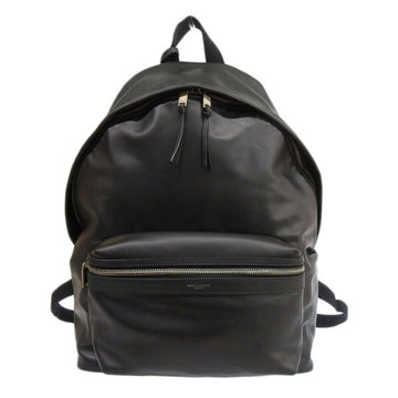 SAINT LAURENT Leather City Rucksack Backpack 534967 Black Ladies