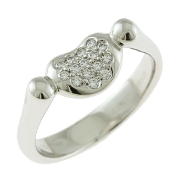 TIFFANY Bean Ring Size 10.5 Pt950 Platinum Diamond Ladies &Co.