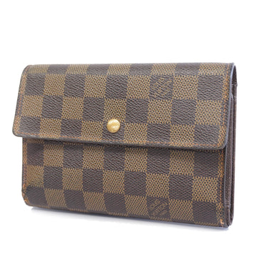 LOUIS VUITTONAuth  Damier N61202 Men,Women,Unisex Wallet [tri-fold]