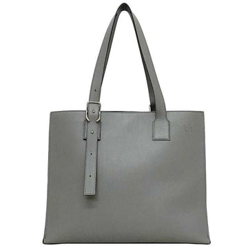 LOEWE Horizontal Tote Gray Anagram B692K96X06 Leather Big Ladies