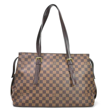 LOUIS VUITTON Shoulder Bag Tote Damier Ebene Chelsea Brown Canvas Ladies M51119