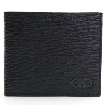 SALVATORE FERRAGAMO FERRAGAMO REVIVAL GANC 66-A065 Bifold Wallet with Coin Purse Black Men's