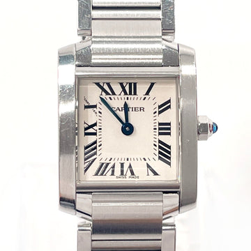 CARTIER Tank Française SM Watch Stainless Steel  W51008Q3 Women's Silver