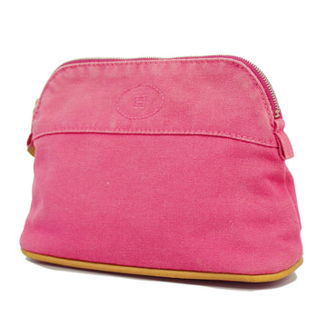 HERMESAuth  Bolide Bolide Pouch MIINI Women's Canvas Pouch Pink