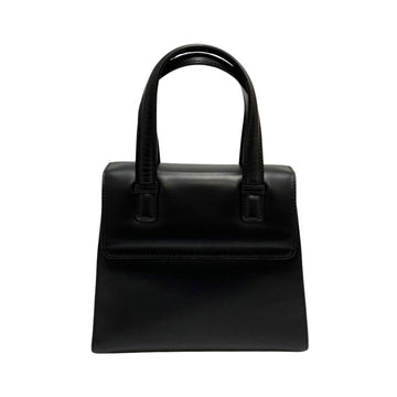 LOEWE Anagram Logo Engraved Calf Leather Genuine Mini Tote Bag Handbag Navy