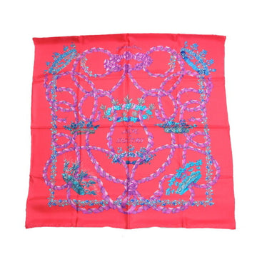 HERMES Carre 90th Festival Large Scarf Muffler Pink