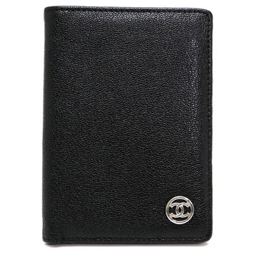 CHANEL Women's/Men's Trifold Wallet Calf Black