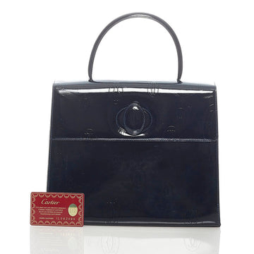 Cartier Happy Birthday Handbag Black Enamel Ladies CARTIER