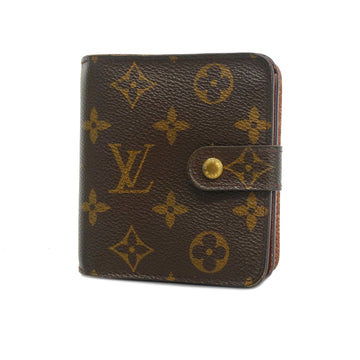 LOUIS VUITTONAuth  Monogram Compact Zip M61667 Men,Women,Unisex Wallet