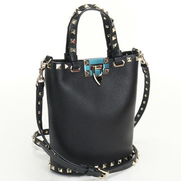 VALENTINO Rockstud Crossbody Bag 1W2POW31VSH 0NO Handbag Leather Ladies